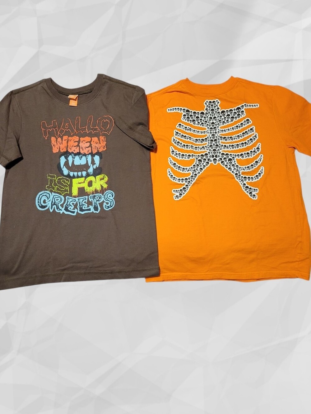 Halloween T-Shirts Boy's Size L & 2XL - New - Lot of 2